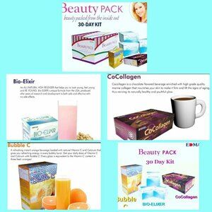 EDMARK Beauty Pack 2 Bio-Elixir, 1 Bubble C, 1 Cocollagen, + 1 Bio-Elixi free
